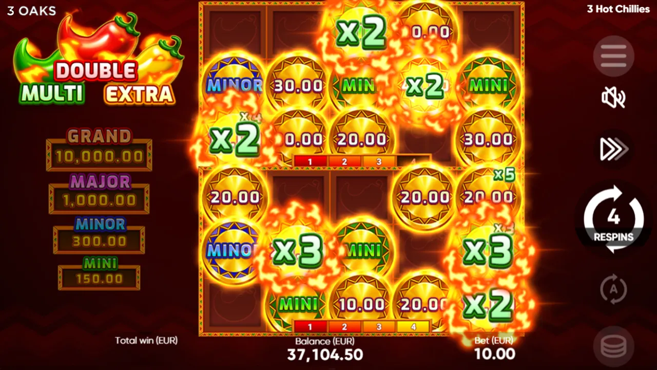 3 Super Hot Chillies slots